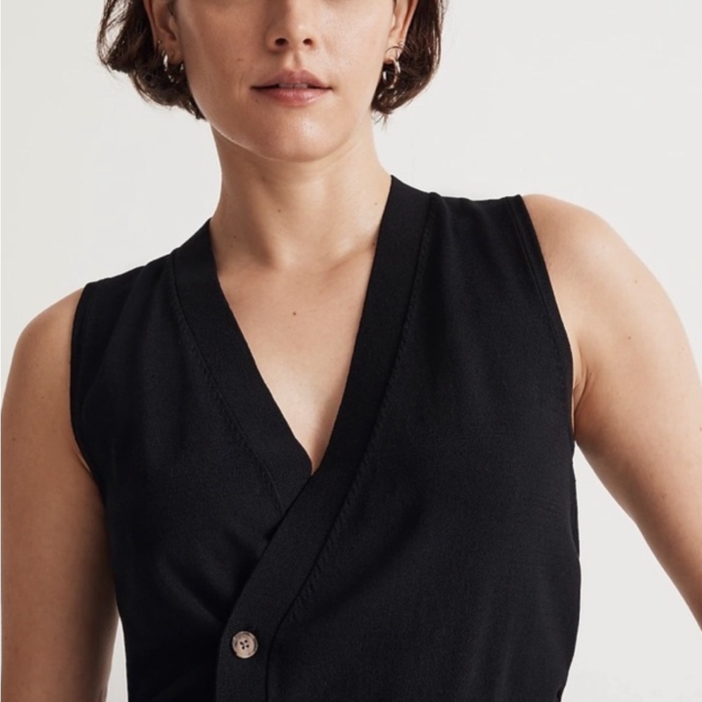 Madewell asymmetrical vest
